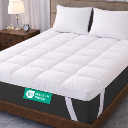 ACRALI HOME Small Double Mattress Topper - Quilted, Hypoallergenic Thick Breathable Mattress Topper Small Double Bed Deep with Strong Corner Straps for Luxury Comfort - 122cm x 190cm